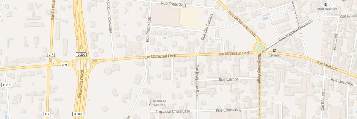 Plan du 213A Rue Marechal Foch à Riorges