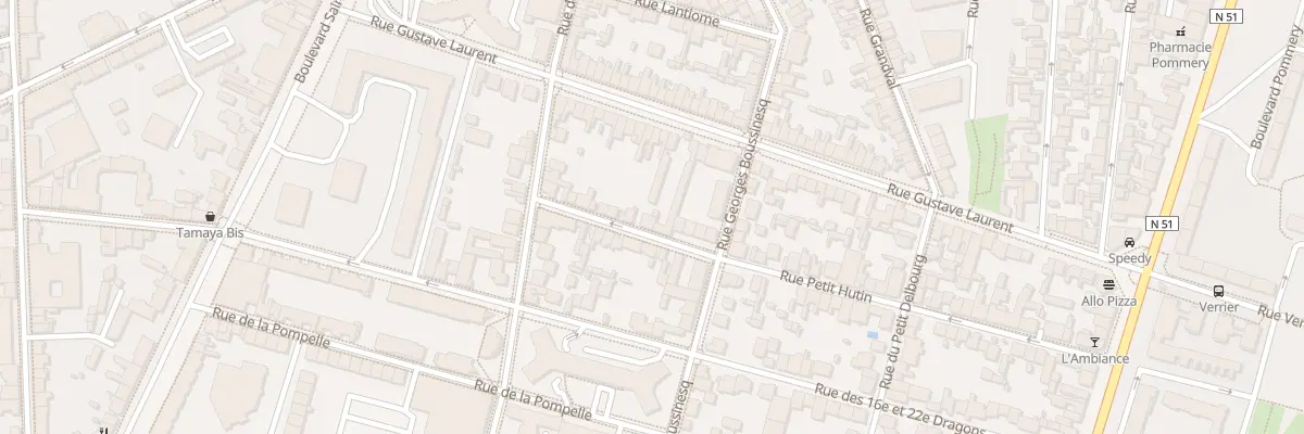 Plan du 19 Rue Petit Hutin à Reims