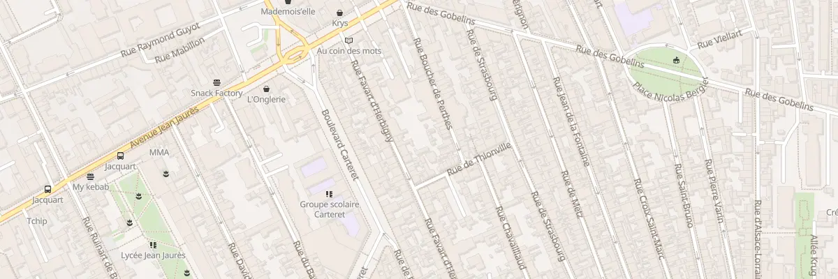Plan du 31 Rue Favart d’Herbigny à Reims