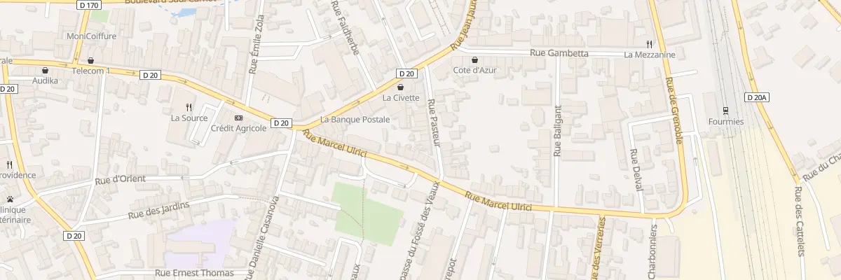 Plan du 20 Rue Pasteur à Fourmies
