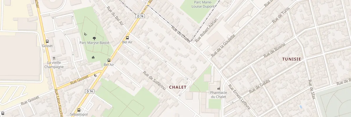 Plan du 38 Rue du Bel Air à Reims