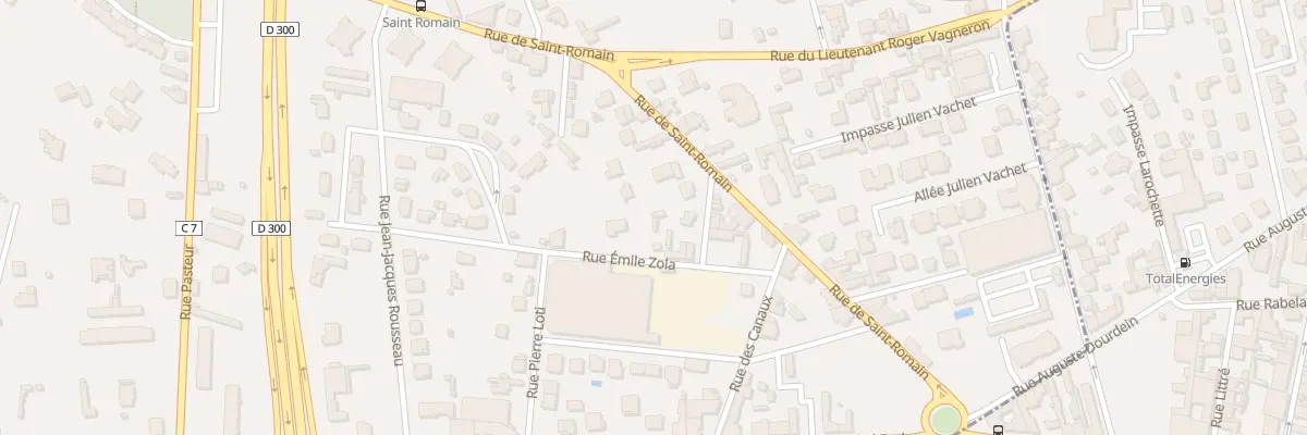 Plan du 10 Rue du Docteur Roux à Riorges