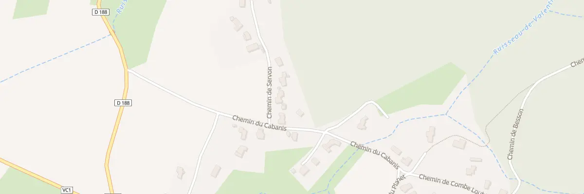 Plan du 48 Che de Servon à Bragassargues