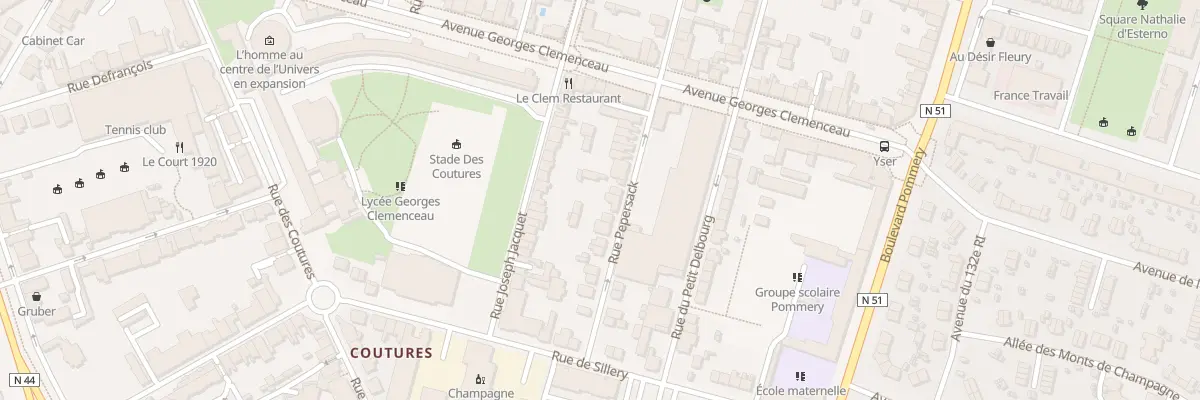 Plan du 16 Rue Pépersack à Reims