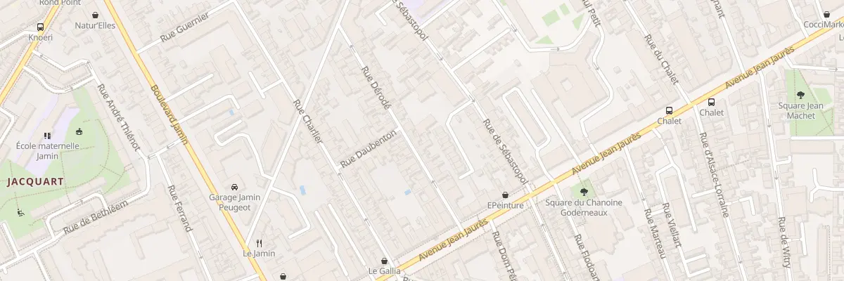 Plan du 20 Rue Derodé à Reims