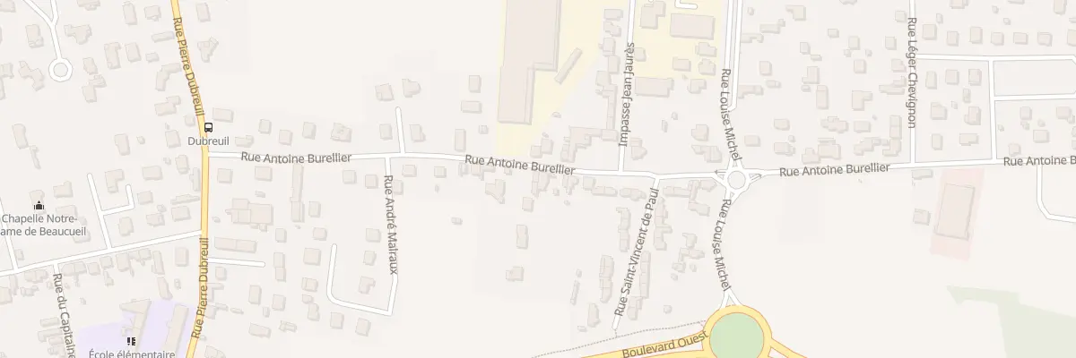 Plan du 647 Rue Antoine Burellier à Riorges