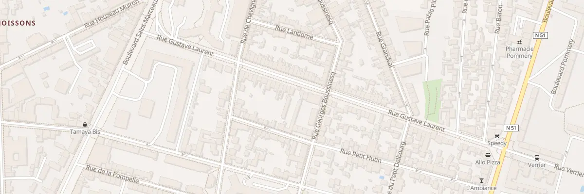Plan du 36 Rue Gustave Laurent à Reims