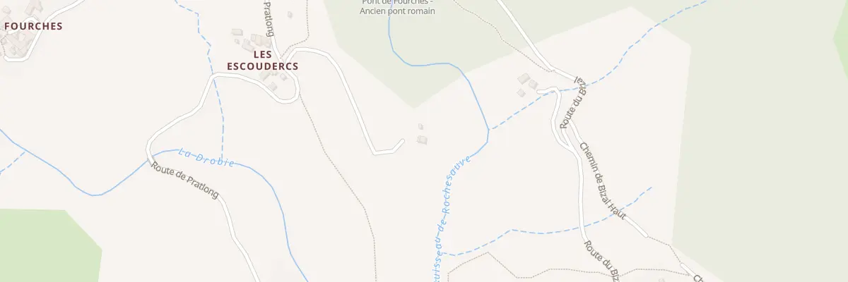 Plan du 5137 Les Escoudercs à Sablières