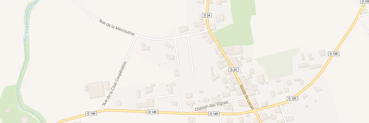 Plan du 3 Rue de la Mercouline à Canaules-et-Argentières