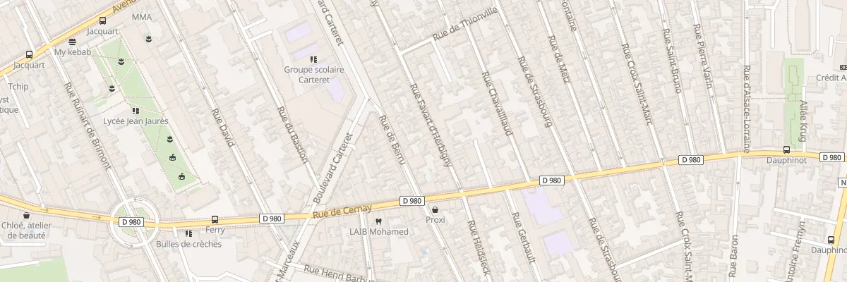 Plan du 58 Rue Favart d’Herbigny à Reims