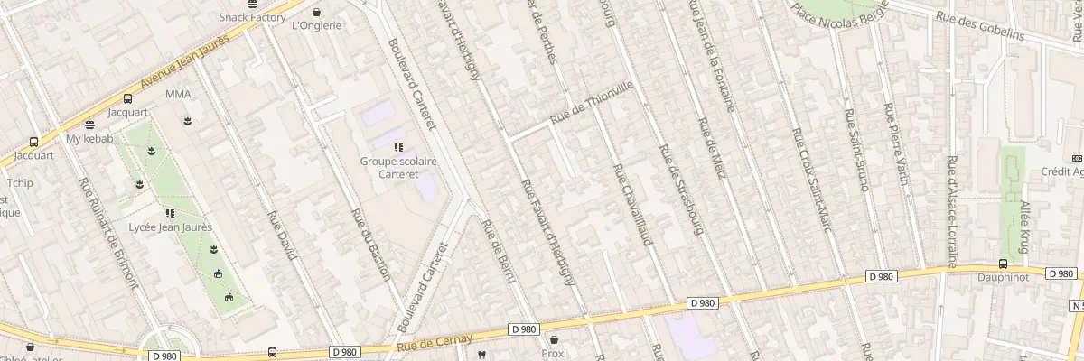 Plan du 61B Rue Favart d’Herbigny à Reims