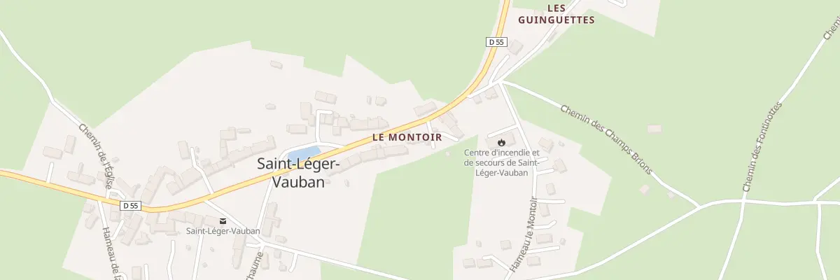 Plan du 10 Rue de Rouvray à Saint-Léger-Vauban