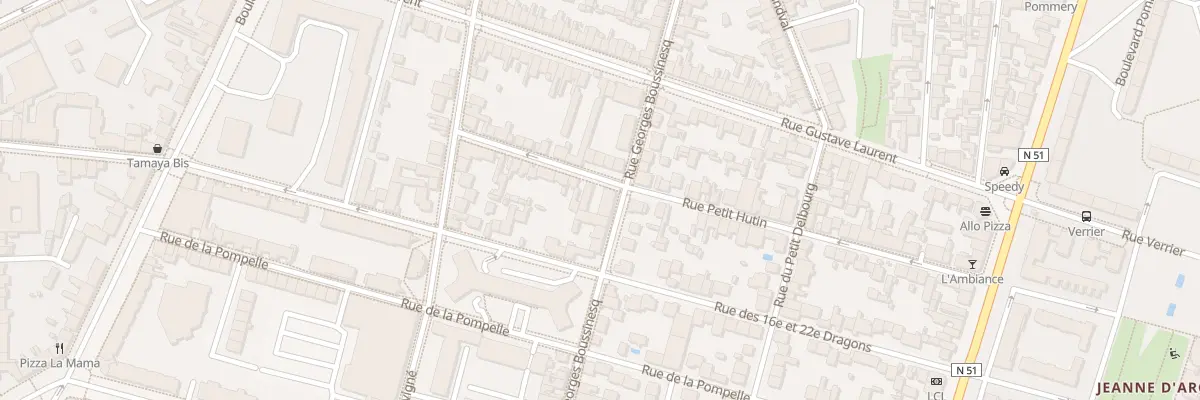 Plan du 50 Rue Georges Boussinesq à Reims