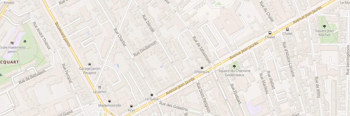 Plan du 12 Rue Derodé à Reims