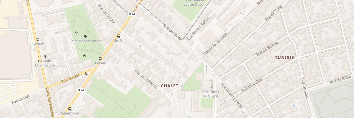 Plan du 34 Rue du Bel Air à Reims