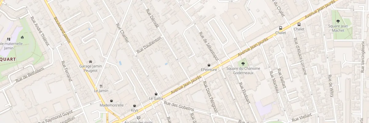 Plan du 8 Rue Derodé à Reims