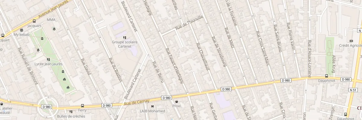 Plan du 67 Rue Favart d’Herbigny à Reims