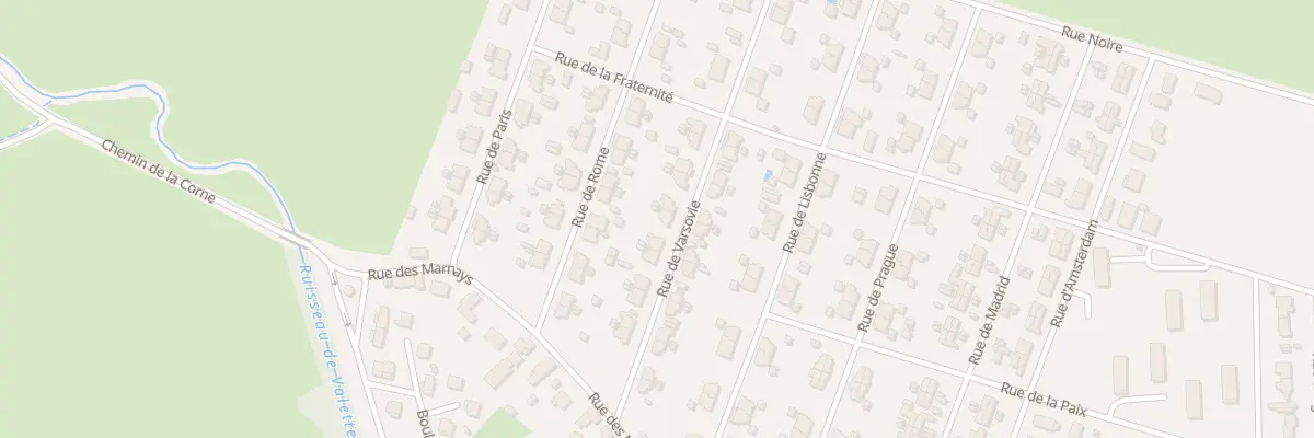 Plan du 13 Rue de Varsovie à Gueugnon