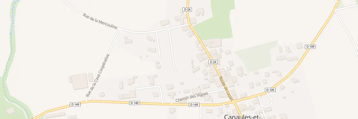 Plan du 9 Rue de la Mercouline à Canaules-et-Argentières