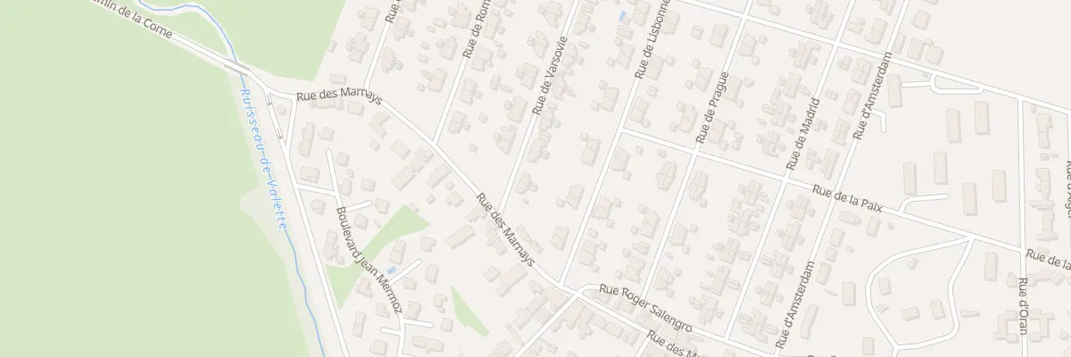 Plan du 4 Rue de Varsovie à Gueugnon