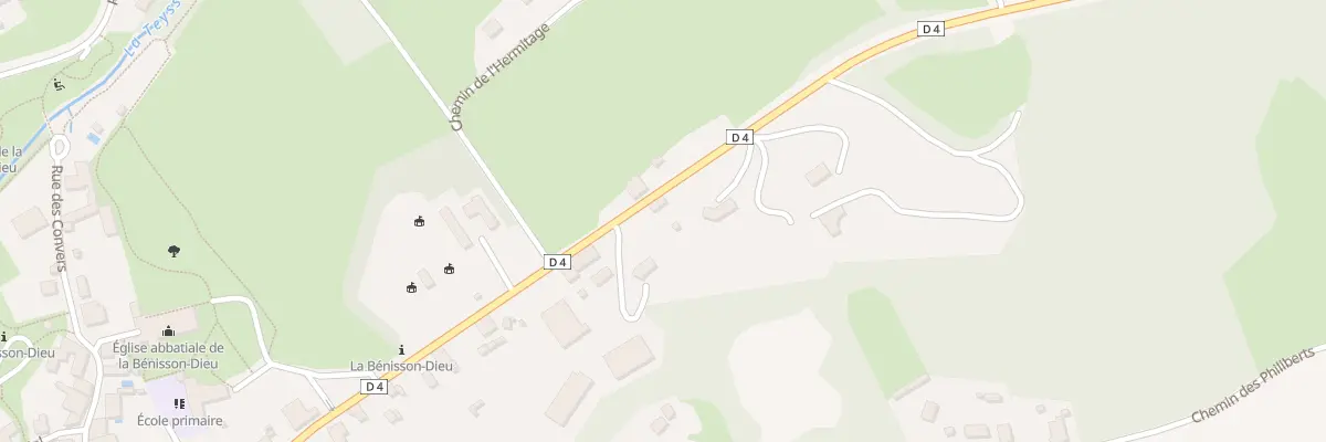 Plan du 34 Rue des Comtes du Forez à La Bénisson-Dieu