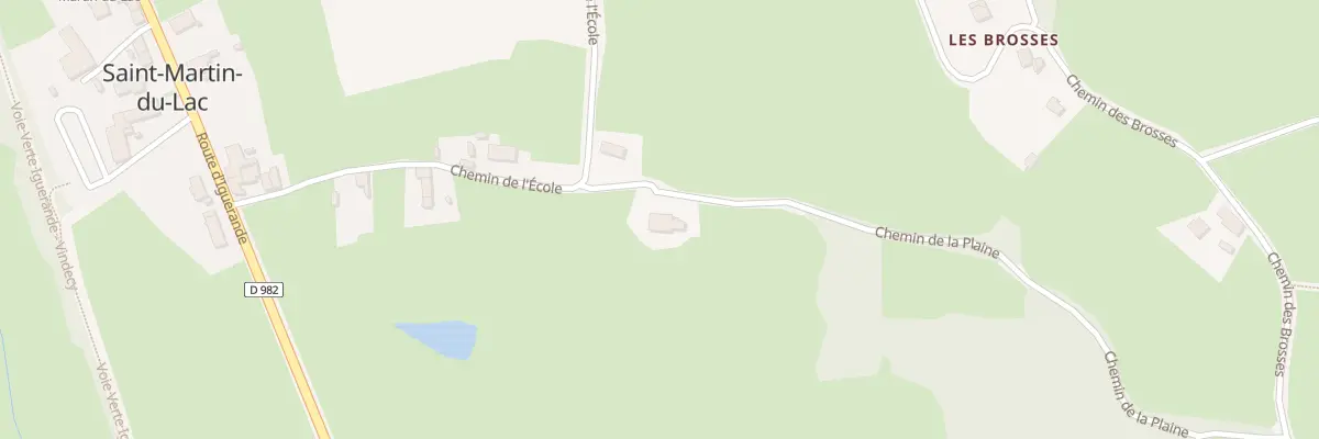 Plan du 6 Che de la Plaine à Saint-Martin-du-Lac