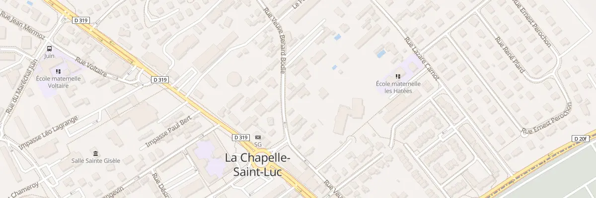 Plan du 18 Rue Veuve Benard Bodie à La Chapelle-Saint-Luc