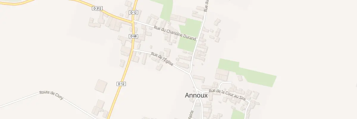 Plan du 2 Rue du Centre à Annoux