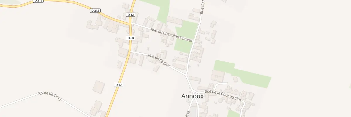 Plan du 89 Le Village à Annoux