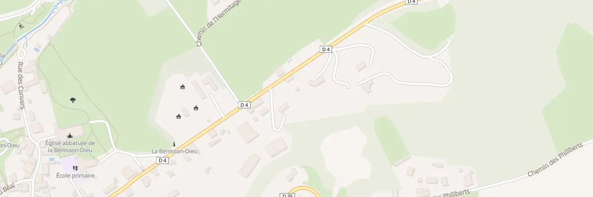 Plan du 32 Rue des Comtes du Forez à La Bénisson-Dieu