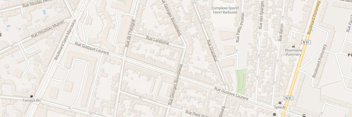 Plan du 36 Rue Georges Boussinesq à Reims