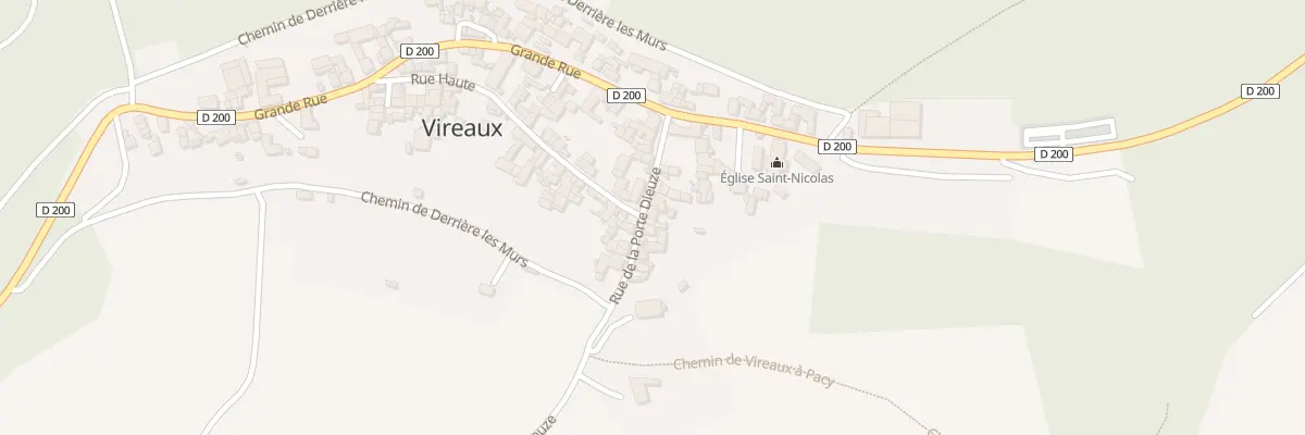 Plan du 9 Rue de la Porte Dieuze à Vireaux