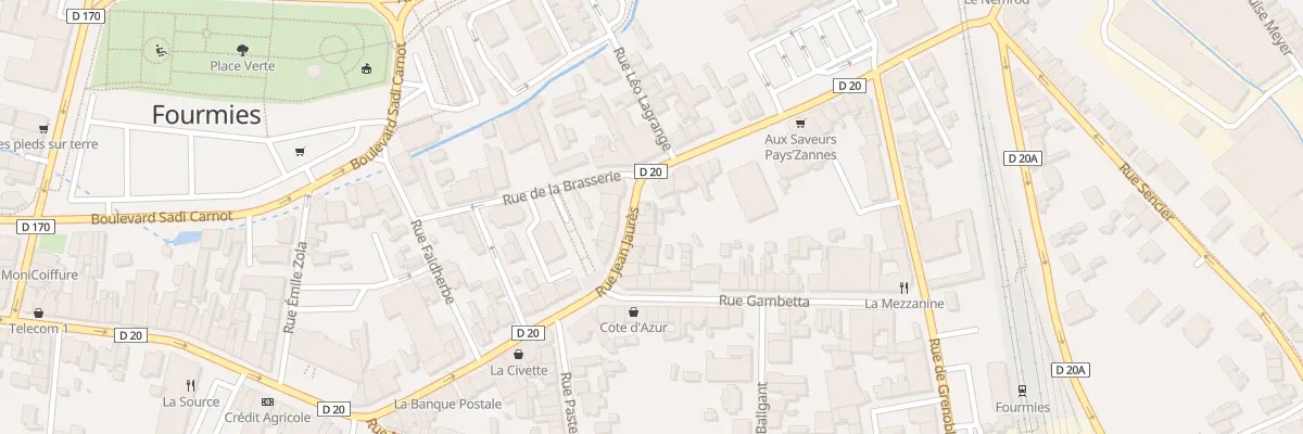 Plan du 50 Rue Jean Jaurès à Fourmies