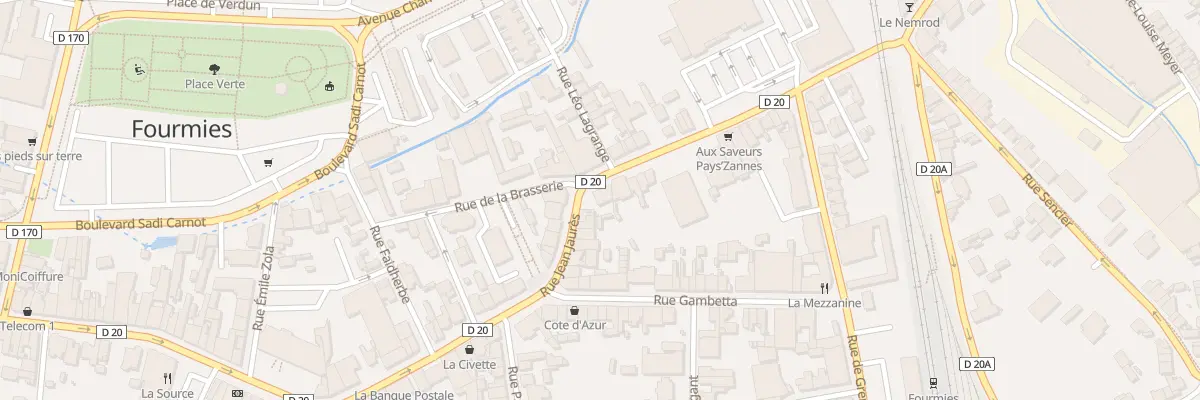 Plan du 54 Rue Jean Jaurès à Fourmies