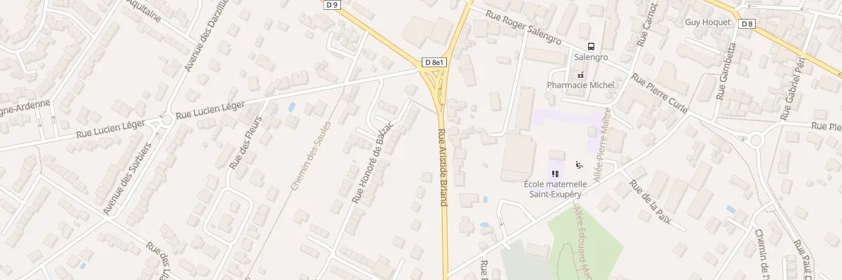 Plan du 15 Rue Honoré de Balzac à Cormontreuil