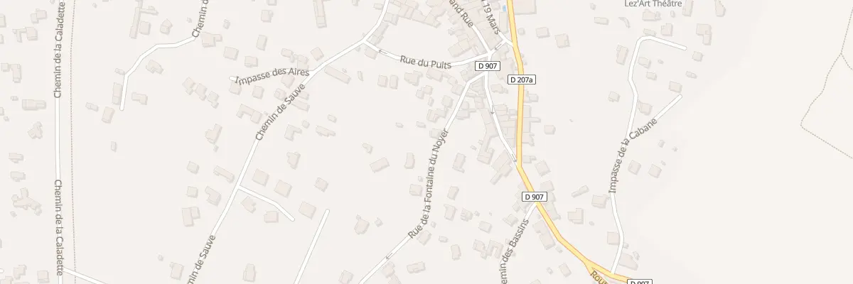 Plan du 101 Rue de la Fontaine du Noyer à Lézan