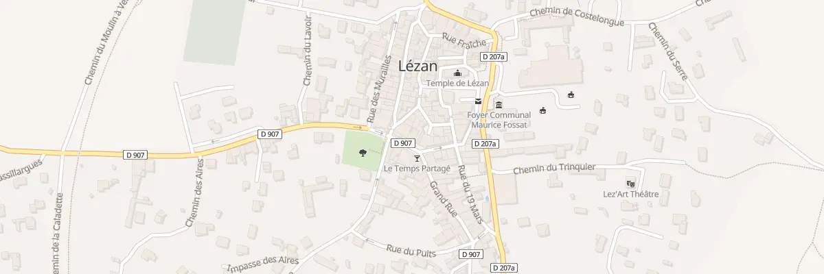 Plan du 5133 Pl du Château à Lézan