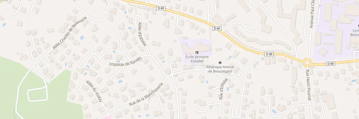 Plan du 16 Rue de la Blanchisserie à Montbrison
