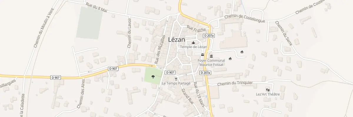 Plan du 2 Rue de l’Estrangladou à Lézan