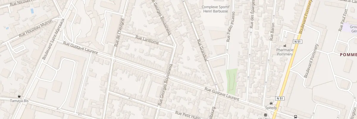 Plan du 47 Rue Georges Boussinesq à Reims