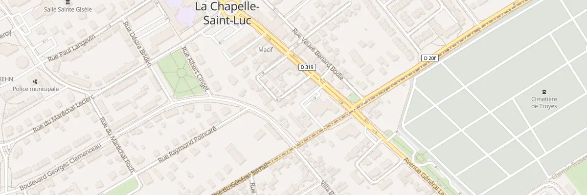 Plan du 3 Rue Albert Thomas à La Chapelle-Saint-Luc