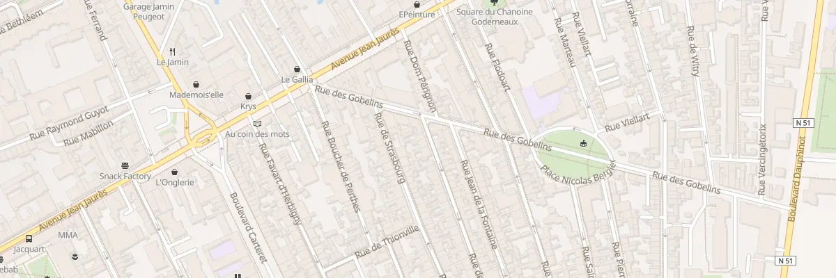 Plan du 6 Rue de Metz à Reims