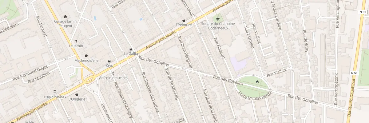 Plan du 18 Rue Dom Pérignon à Reims
