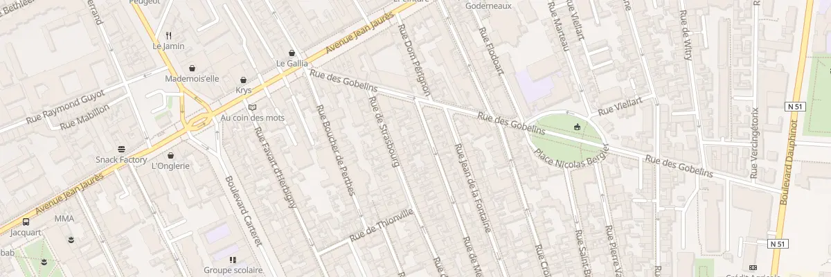 Plan du 10 Rue de Metz à Reims