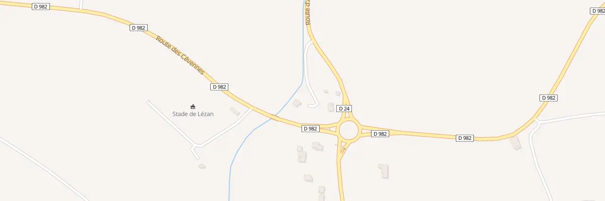 Plan du 385 Rte d’Ales à Lézan
