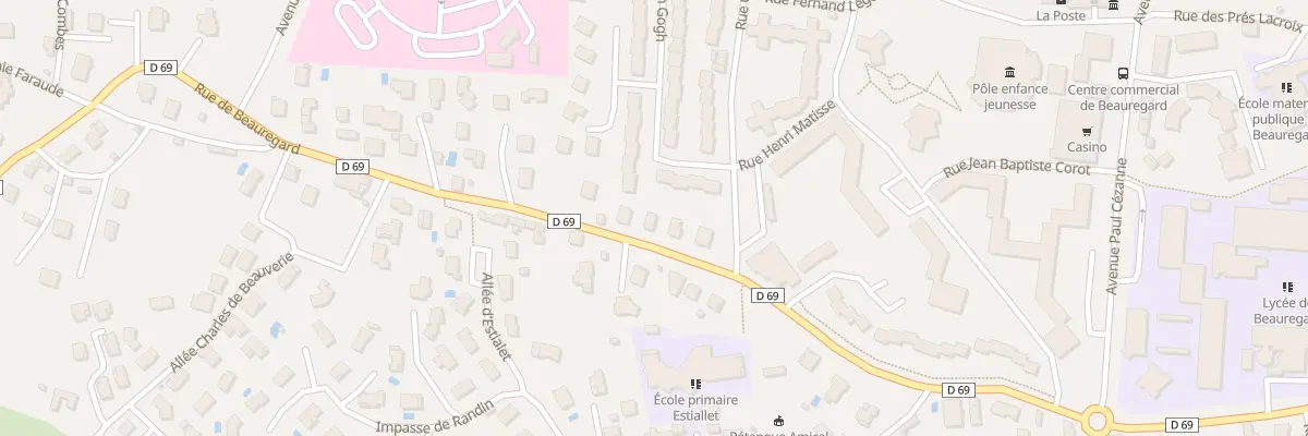 Plan du 76 Rue de Beauregard à Montbrison