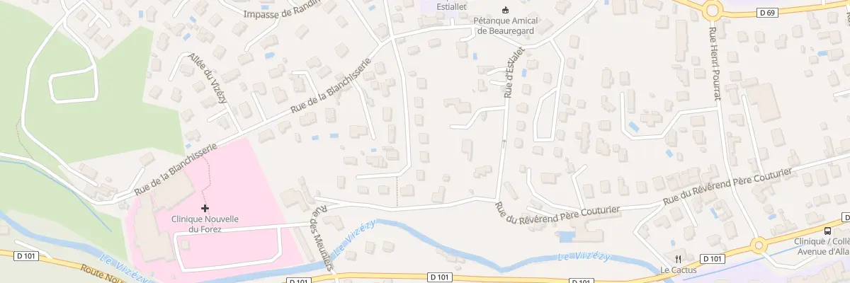 Plan du 11 Imp de la Blanchisserie à Montbrison