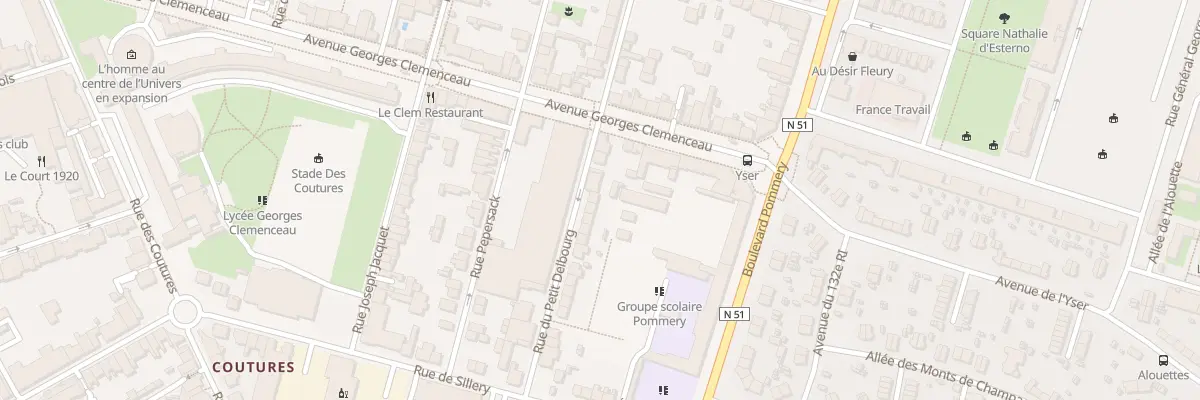 Plan du 51 Rue Petit Delbourg à Reims