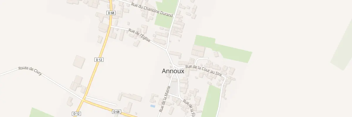 Plan du 5 Rue du Centre à Annoux