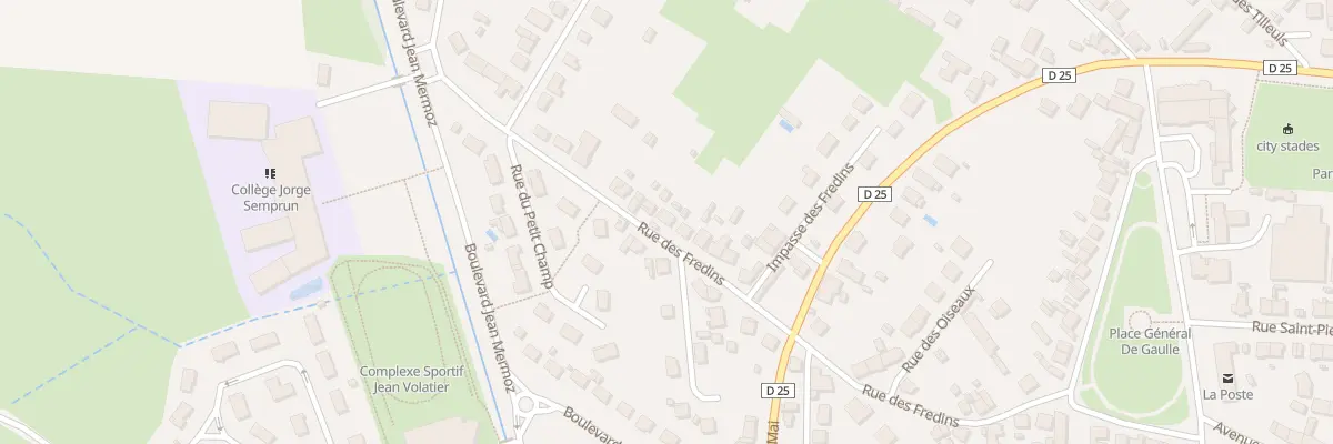 Plan du 32 Rue des Fredins à Gueugnon